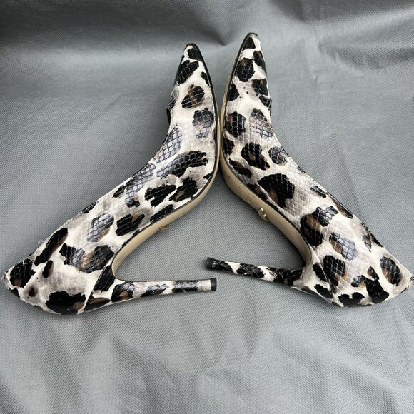 Diane Von Furstenberg DVF Snake Embossed High Stiletto Heels Shoes Size 7.5 - Picture 8 of 8